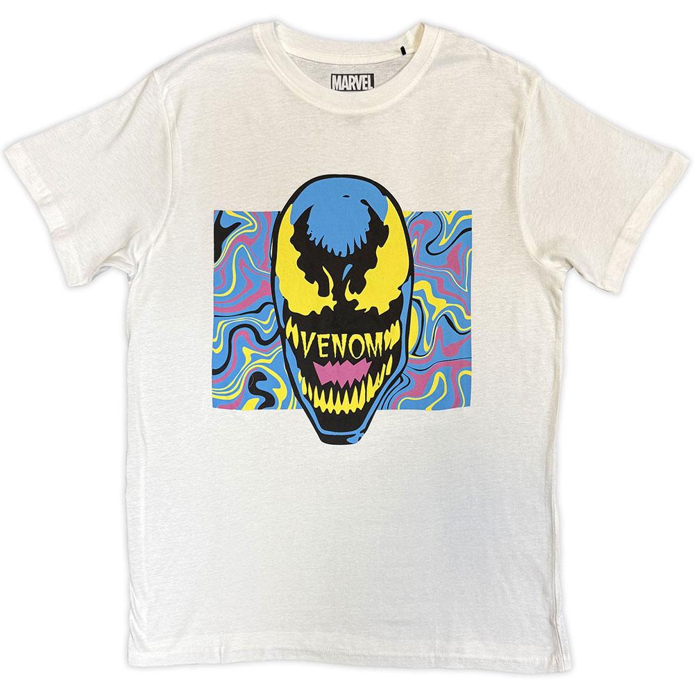 Marvel Venom - Psych Head Heren Tshirt - Wit